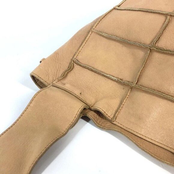 CHANEL vintage Chocolate bar Shoulder bag Tote Bag Shoulder Bag Leather Beige - Picture 8 of 15